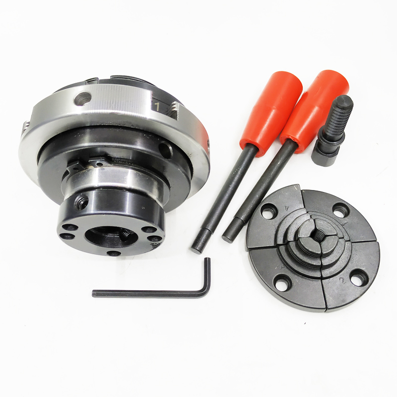 4 Jaw Manual Woodworking Lathe Chuck  4-inch for Wood Turning Milling Drilling Grinder Clamping M33*3.5/1-8TPI