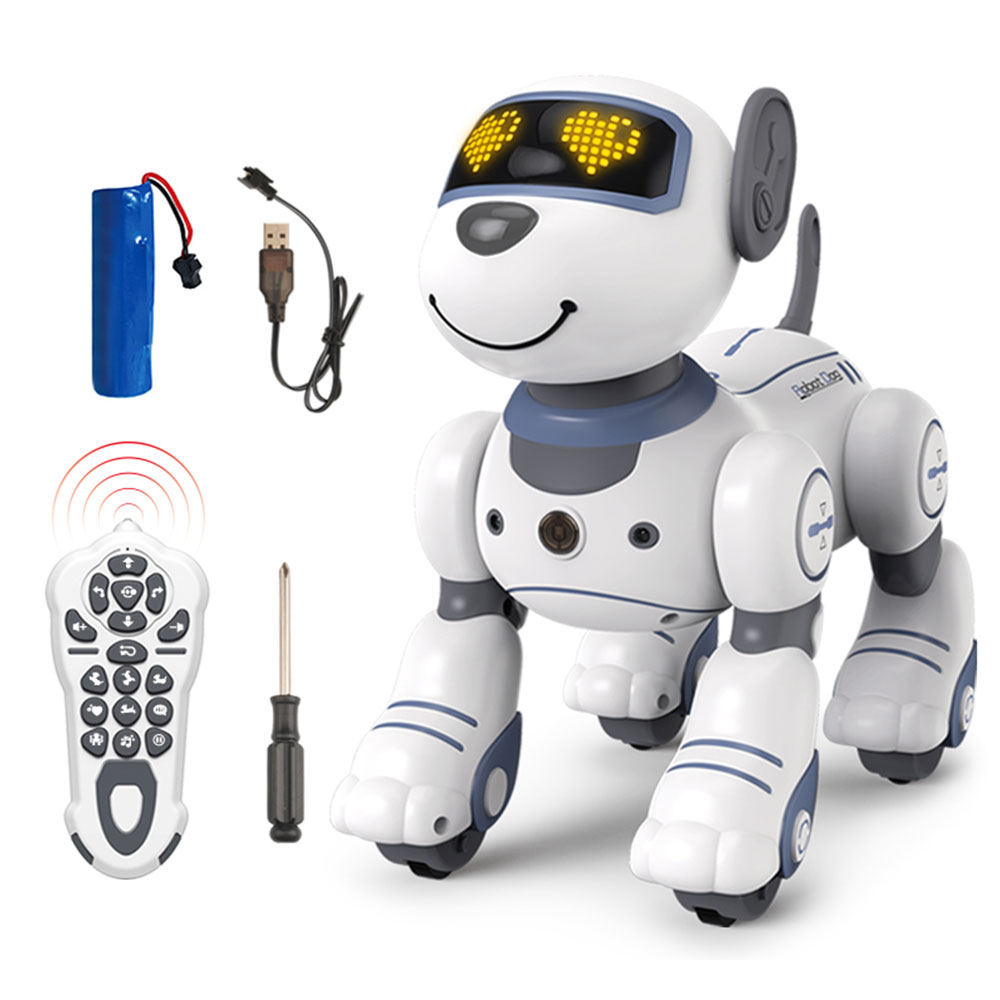 Remote Control Robot Dog Toys for Kids Programmable Smart Interactive Stunt Robot Dog with Touch Function Singing Dancing Walking Smart RC Robot Dog Toy Gift for Boy Girl