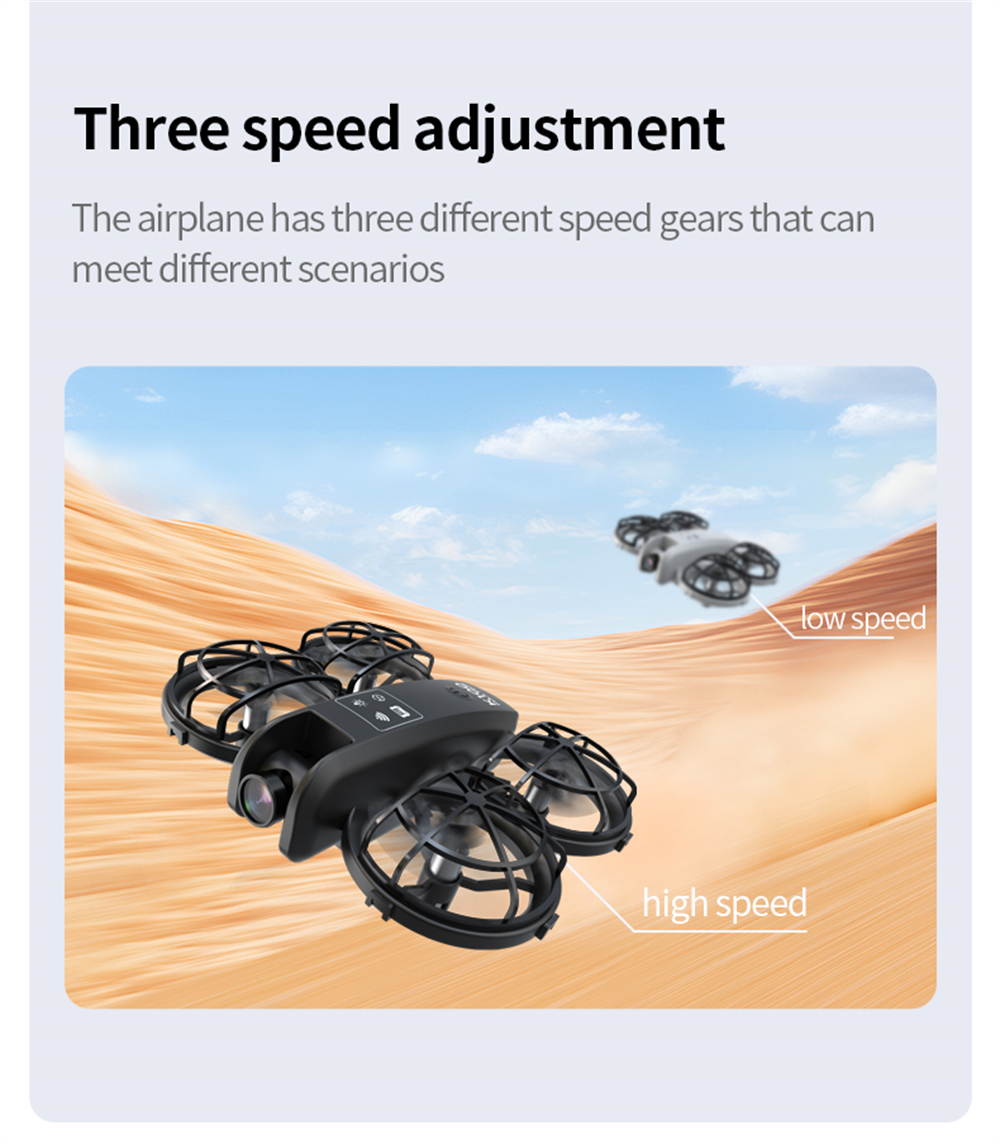 XKJ K100 MAX MINI WiFi FPV with LCD Screen Controller HD Dual Camera Optical Flow Hover Dazzling Lights Circle Protection Kids Gifts 2.4G 4CH 6-Axis Remote Control RC Toys Drone Quadcopter RTF