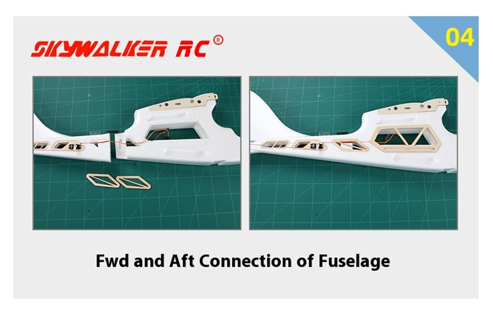 Skywalker JENNY 1200mm Wingspan EPO RC Airplane Fixed Wing KIT