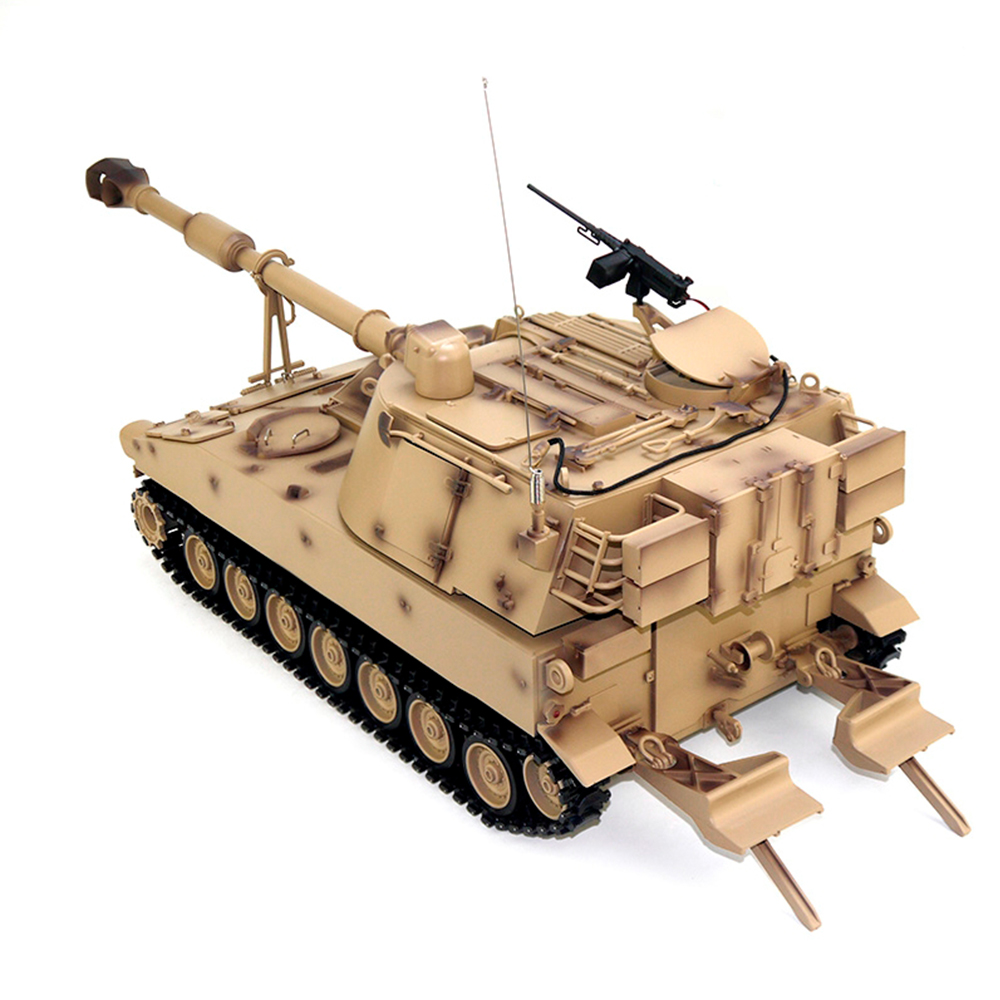 Tongde Model M2109 M109A2 1/16 2.4G RC Tank Loud Speaker Battle Shooting RC Car Vehicle Models RTR Toys