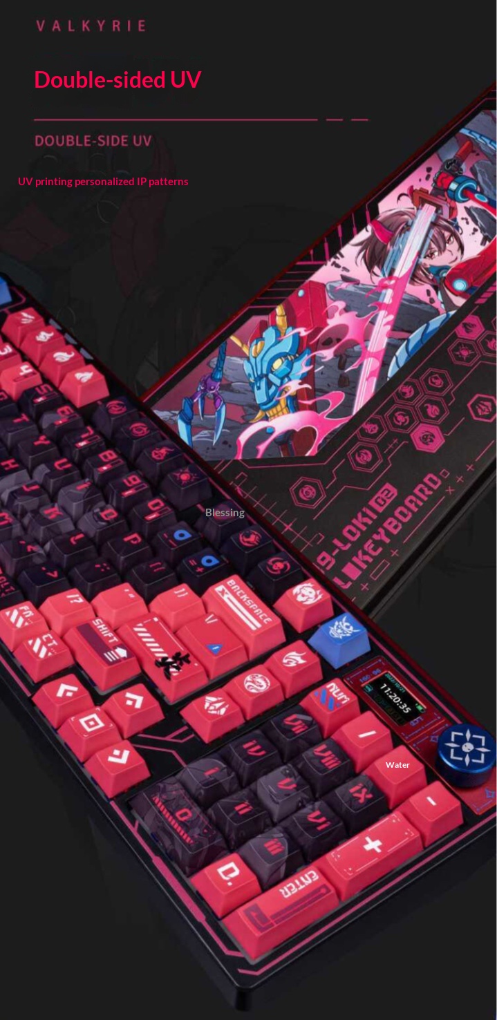 VALKYRIE VK99 三モード機械式ゲーミングキーボード TFTディスプレイと