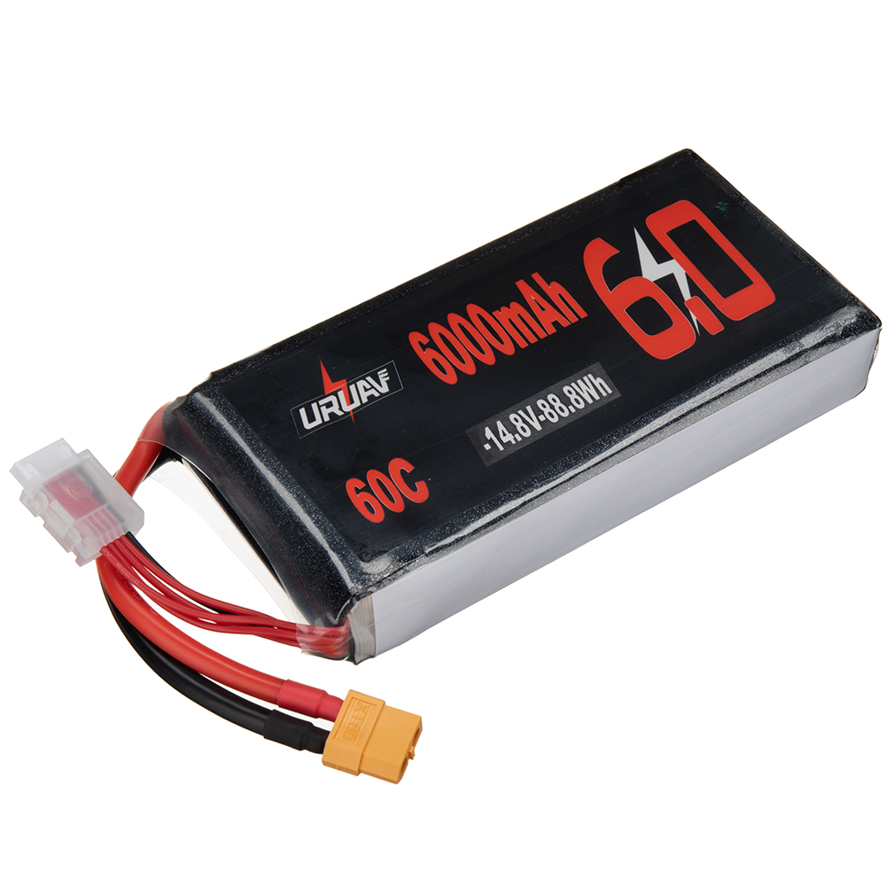 URUAV 14.8V 6000mAh 60C 4S LiPo Battery XT60 Plug for RC Drone