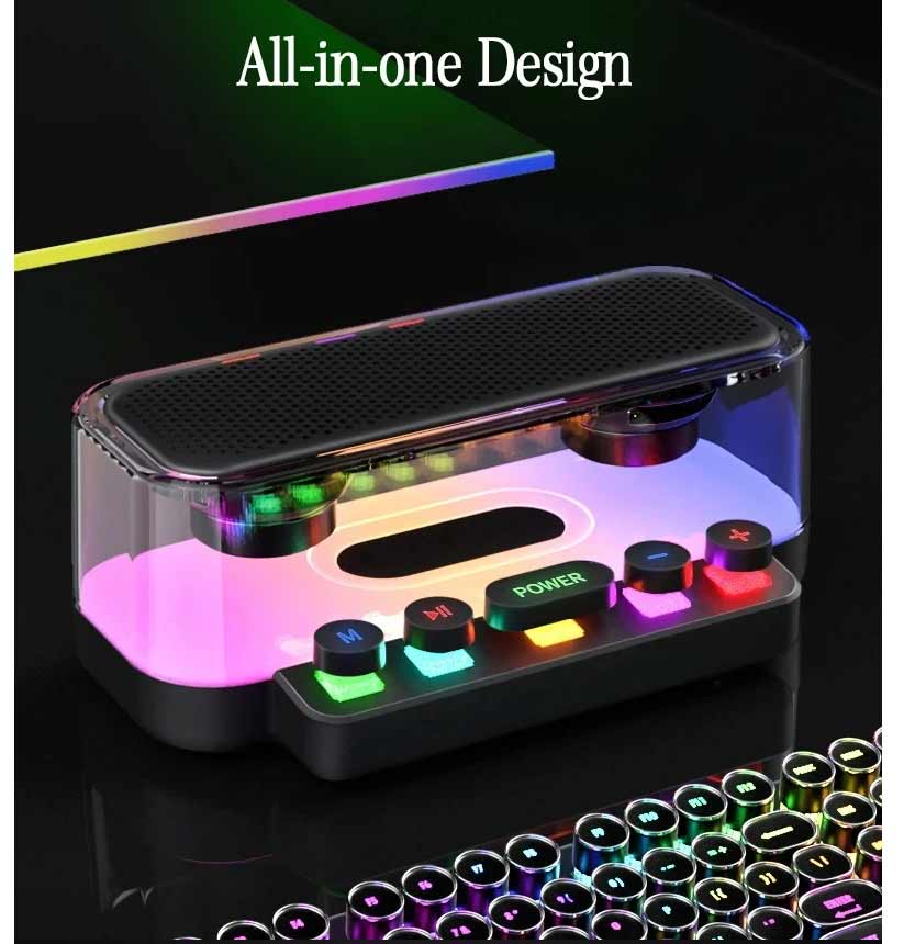 Z6 RGBスピーカー ポータブルBluetoothスピーカー メカニカルボタン