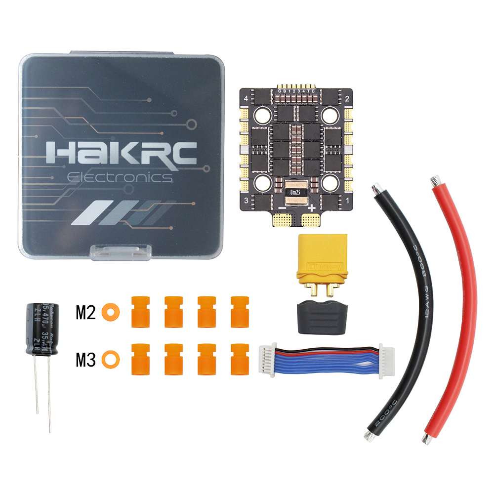 20x20mm HAKRC Mini 60A / 65A 2-8S 4in1 Brushless ESC BLHeli_32 Support DShot1200 for RC Multirotor FPV Racing RC Drone