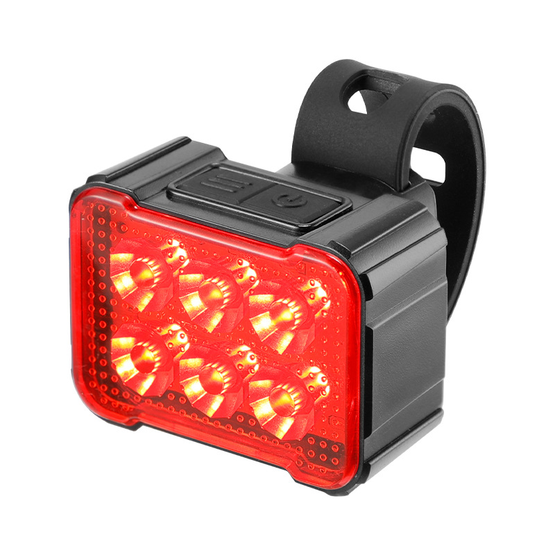 USB Rechargeable Bicycle Light 4-6 Lamp Beads Type-C Charging Cycling Flashlight For Bike Lantern MTB Headlight Taillight