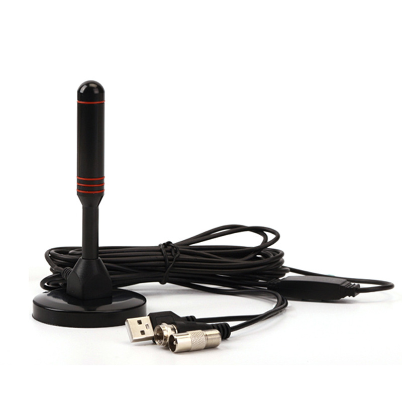 ARINST 200 Miles Indoor Digital TV Antenna with VHF/UHF Amplifier and DTMB Car Mount Suction Cup High Definition Reception for Cord Cutters and RV Travelers