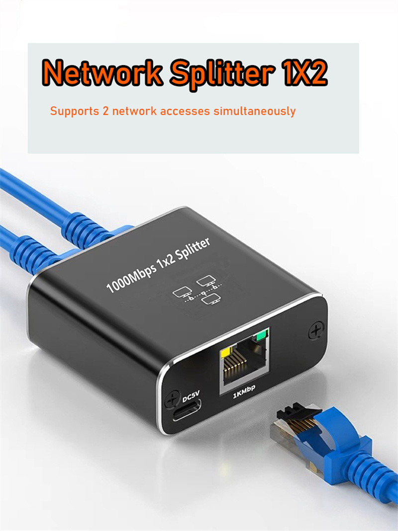 Vente Adaptateur répartiteur Ethernet RJ45 femelle de 1 à 2 pour