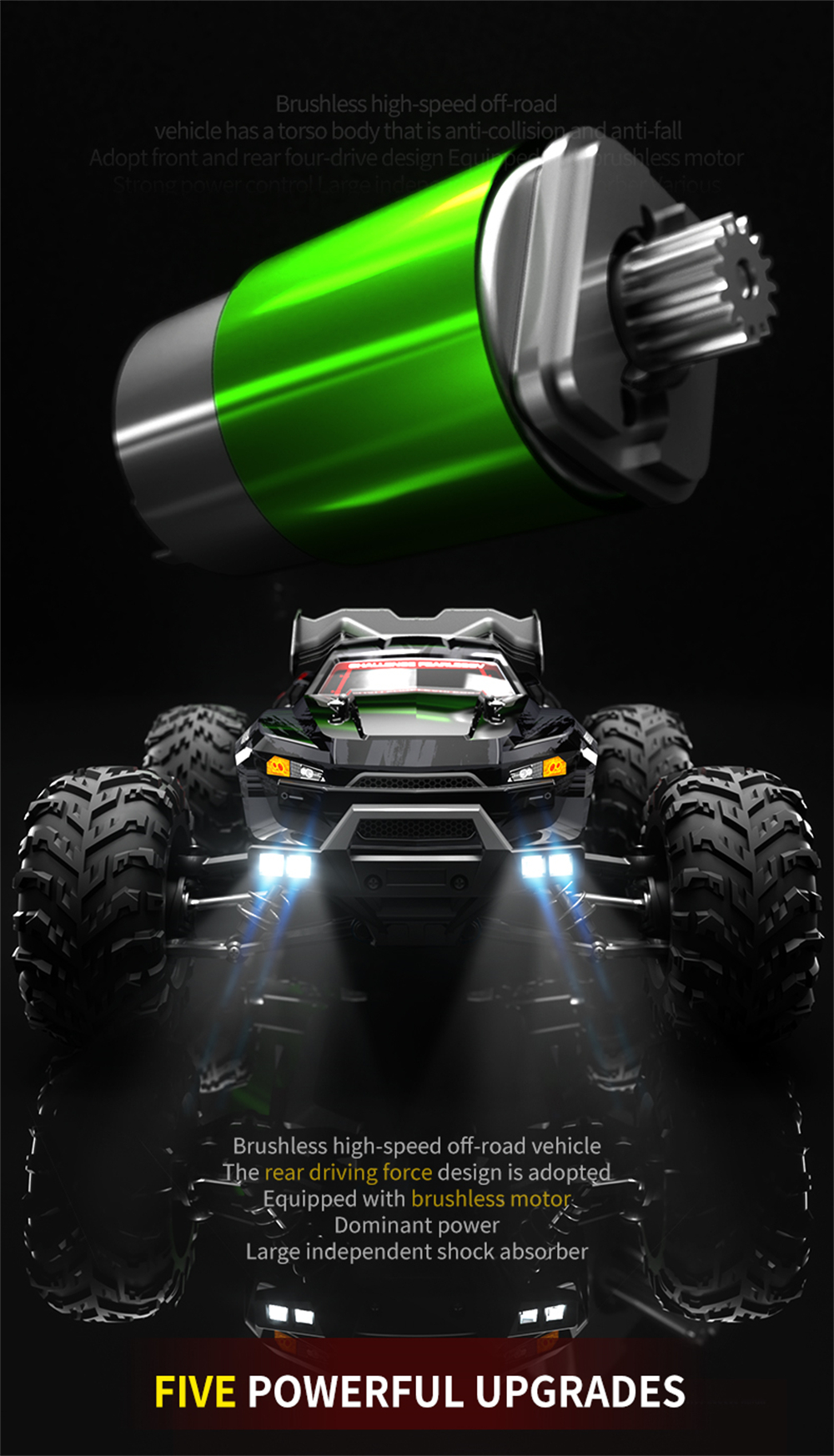 JJRC Q117-B 1/16 2.4G 4WD High Speed RC Car Brushless Motor RC Racing Car Drift Off Road Vehicle Gift Toy 70 KM/h