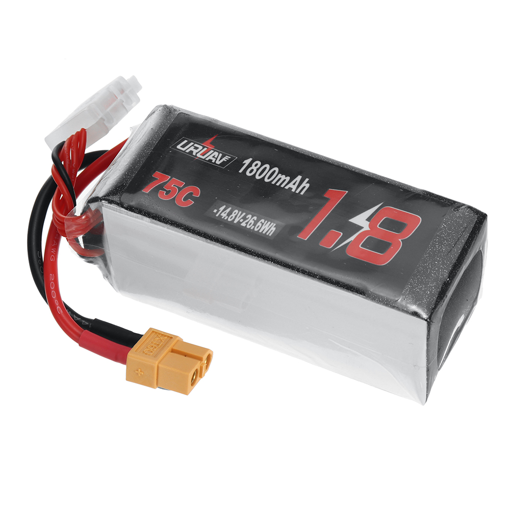 URUAV Power 14.8V 1800mAh 75C 4S LiPo Battery XT60 Plug for RC Drone