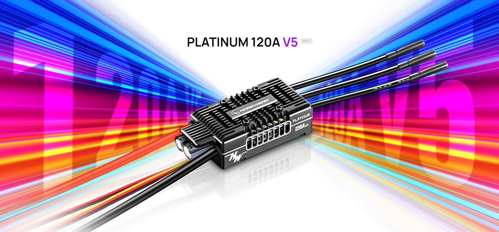 Hobbywing Platinum 120A V5 VBar Telemetry Ready Brushless ESC for Helicopter