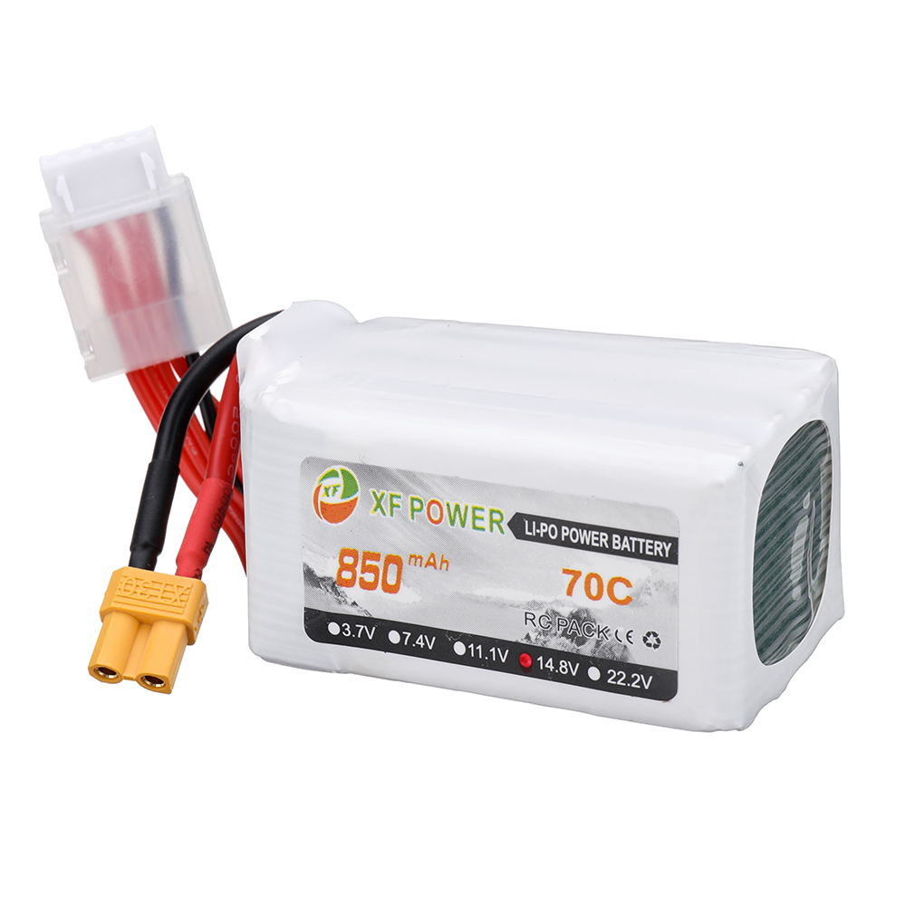 XF Power 14.8V 850mAh 70C 4S LiPo Battery XT30 Plug for RC Drone