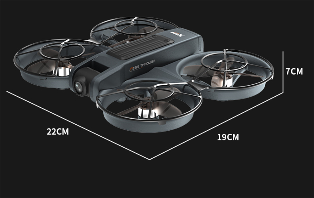 X226 WiFi FPV with Goggles Glasses / 5.9inch LCD Screen Controller HD Dual Camera Electrically Adjustable Optical Flow Hover Circle Protection LED Light Brushless 2.4G 4CH 6-Axis Remote Control Toys RC Drone Quadcopter RTF