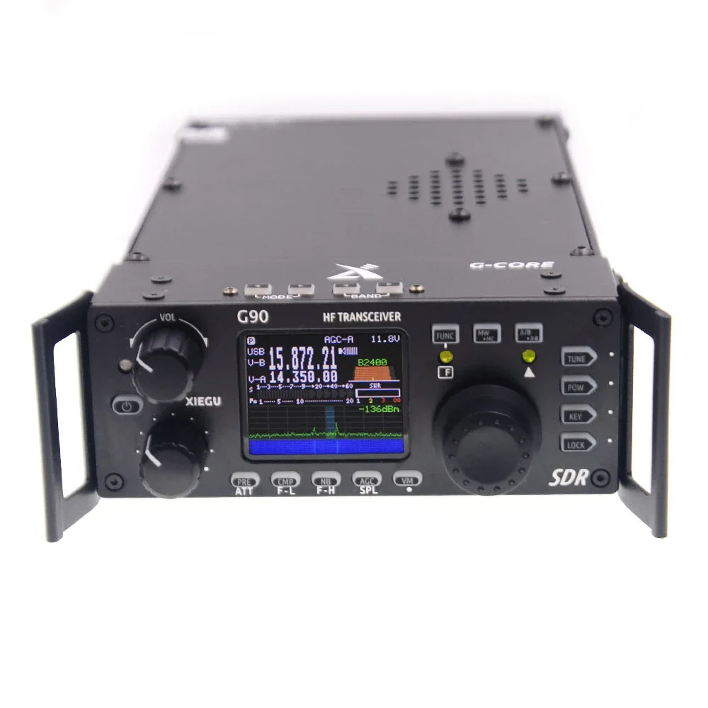 Xiegu G90 20W SSB/CW/AM/FM 0.5-30MHz HFアマチュア無線SDR構造内蔵