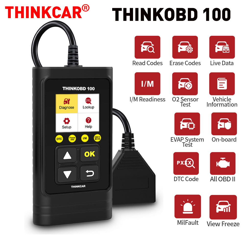 THINKCAR Full OBD2 Car Engine Code Reader THINKOBD100 Diagnostic
