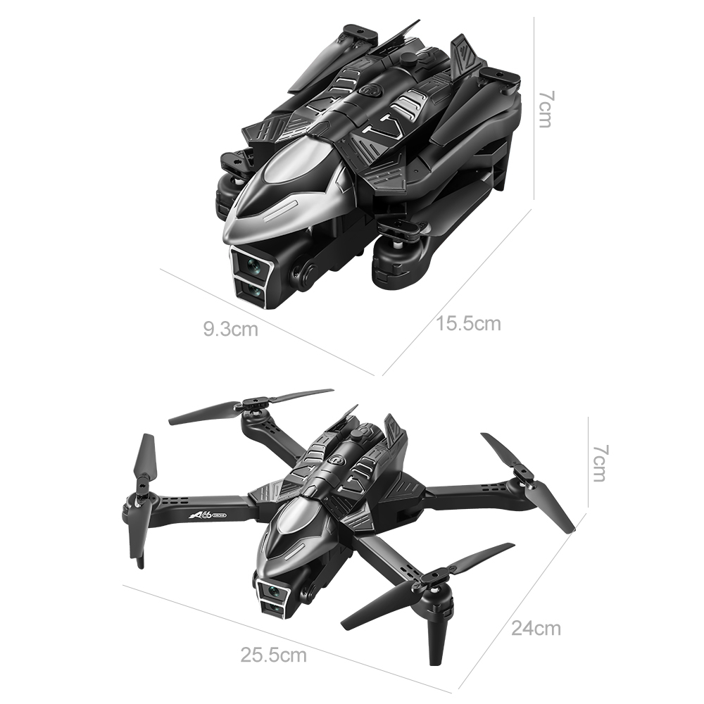 YCRC A66 WiFi FPV with HD Dual Camera 360° Obstacle Avoidance Optical Flow Positioning One-Key Spray Foldable RC Drone Quadcopter RTF