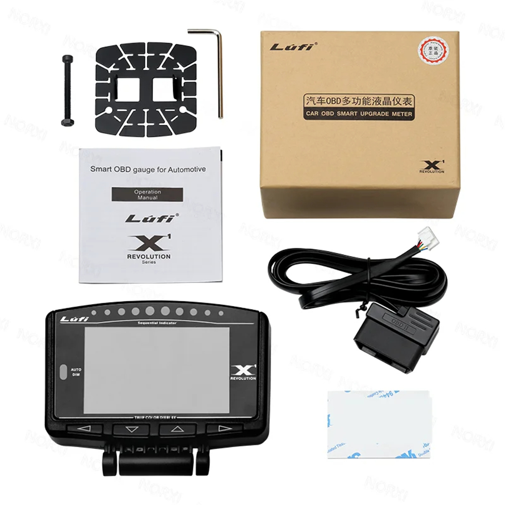 LUFI x1 車 OBD2 メーター 自動車 スマート デジタル ディスプレイ TFT