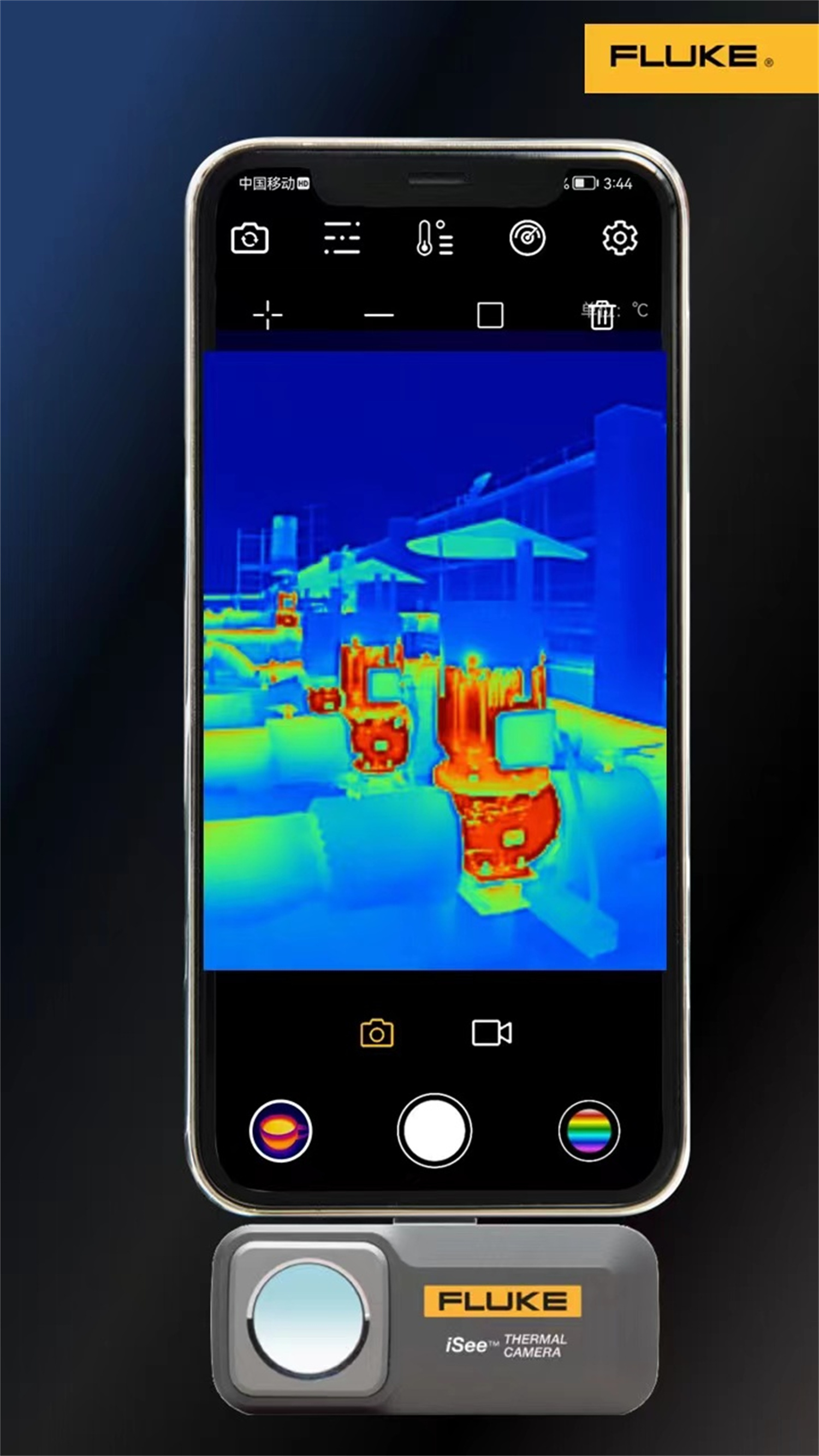 Fluke TC01A Thermal Camera For Phone Construction Imager Thermographic Smartphone Repair Cell Phone Infrared Professional