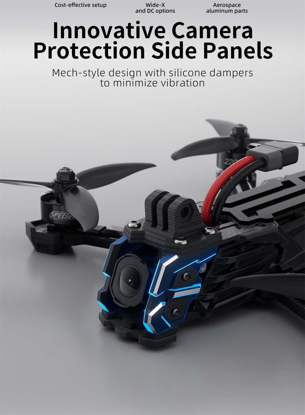 GEPRC Vapor X5 O4 Pro 230mm 5 Inch 6S GPS Freestyle RC FPV Racing Drone PNP BNF with 2207E 1960 KV Motor