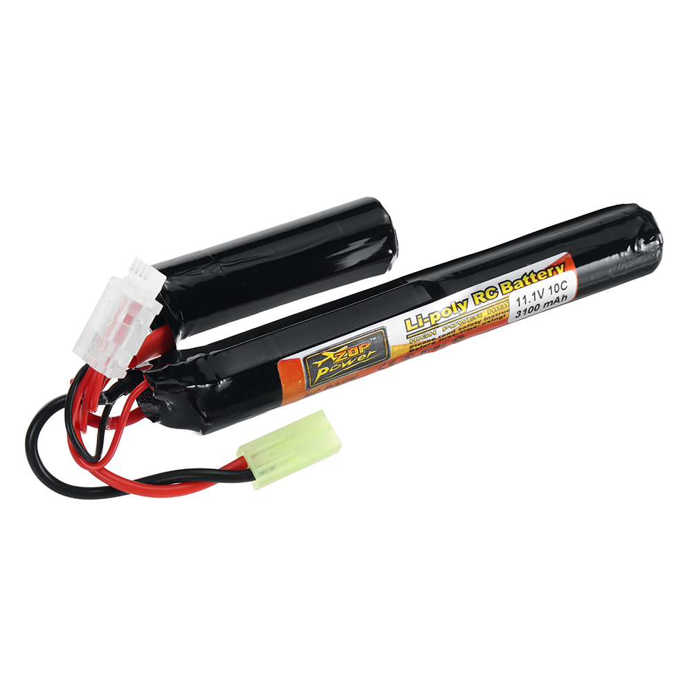 ZOP Power 11.1V 3100mAh 10C 3S LiPo Battery Tamiya Plug With T Plug Adapter Cable for RC Car