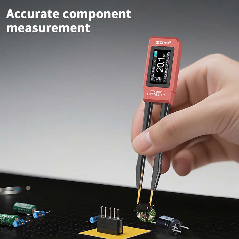 ZOYI ZT-M02 Cımbız LCR Metre Kapasitör Direnç İndüktör Diyot Zil