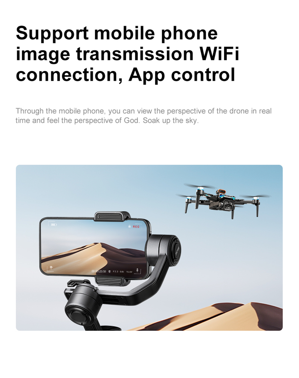 PJC D13 WiFi FPV with 5.6inch LCD Screen Controller 720P HD Dual Camera Servo Gimbal 360° Obstacle Avoidance Brushless Foldable RC Drone Quadcopter RTF