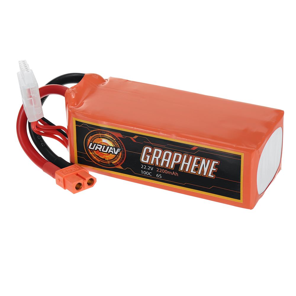 URUAV GRAPHENE Power 22.2V 2200mAh 100C 6S LiPo Battery XT60 Plug for RC Drone