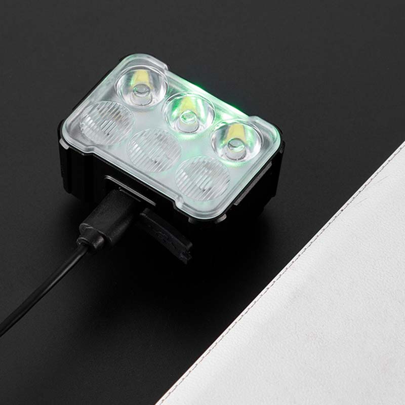 USB Rechargeable Bicycle Light 4-6 Lamp Beads Type-C Charging Cycling Flashlight For Bike Lantern MTB Headlight Taillight