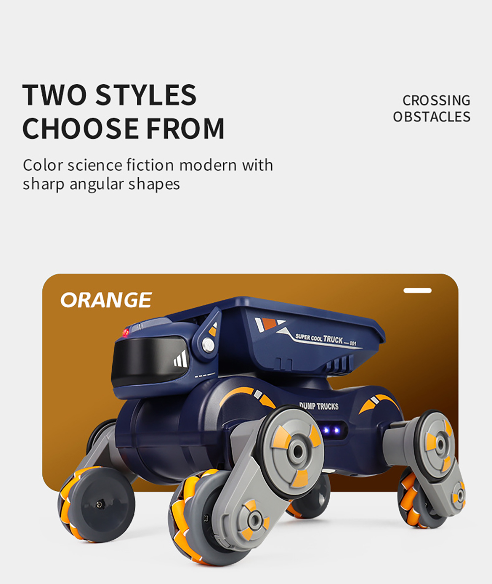 JC013P 2.4G 4WD RC Car Robot Dog Radio Gesture Induction Music Light Stunt Remote Control Car off-Road Control Boys Toys for Children Gifts