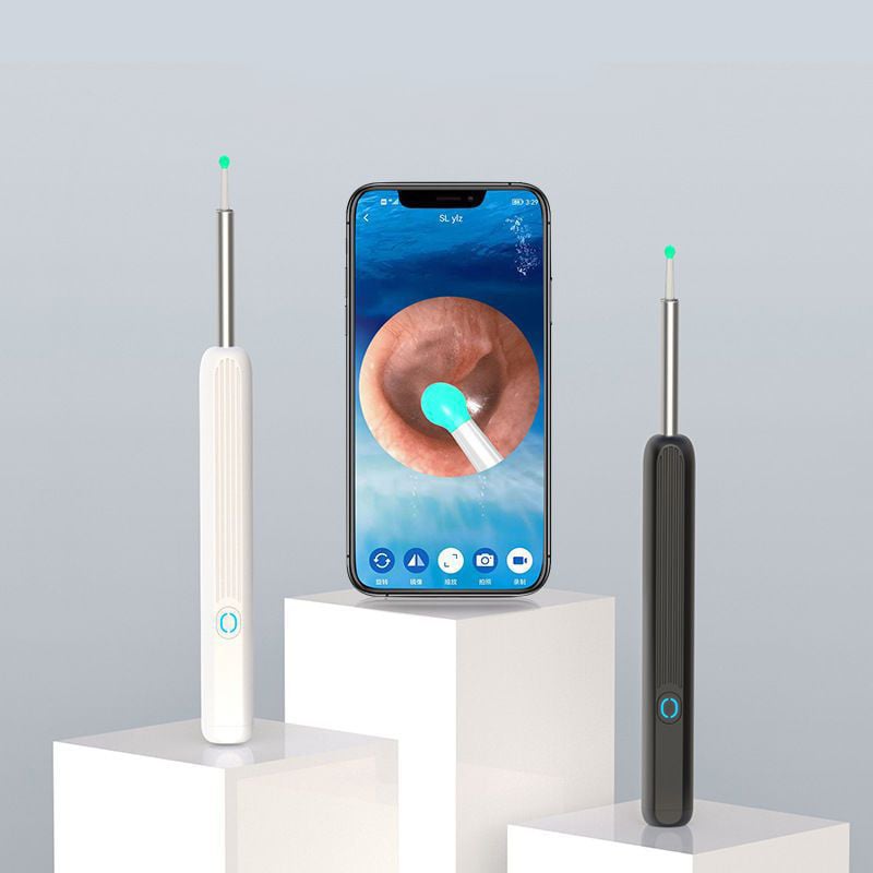 Wi -Fi Visible Wax Elimination Spoon USB 1080P HD Load Otoscope Ear Cleaner Ear Wax Removal Tool for Android iOS phones