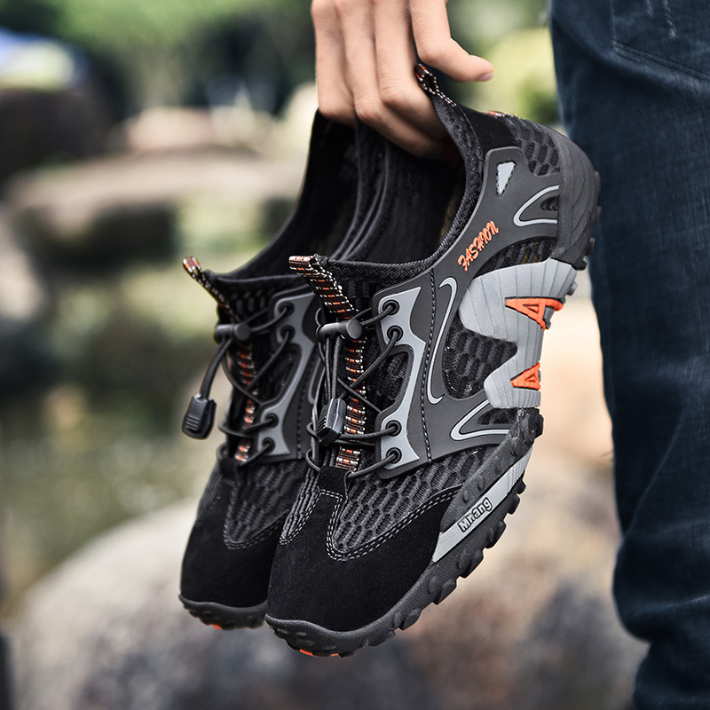 Water Lightweight Barefoot Waterproof Trekking Outdoor Quick Dry Breathable Sneakers Trekking Climbing Elastic Man Hiking Shoes