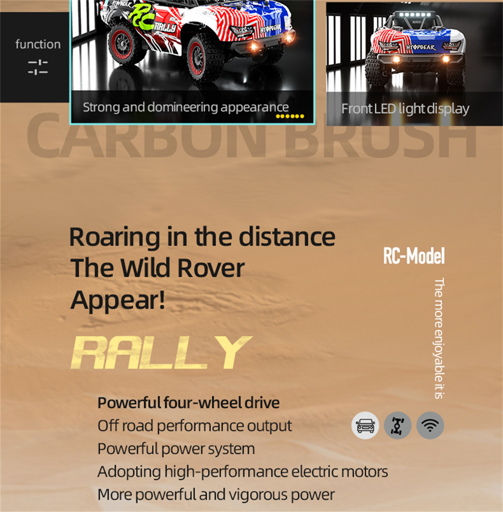SCY 18103 1/18 2.4G 4WD RTR Truck Brushed RC Car Full Proportional Control with LED Front Light High Speed Vehicle Model