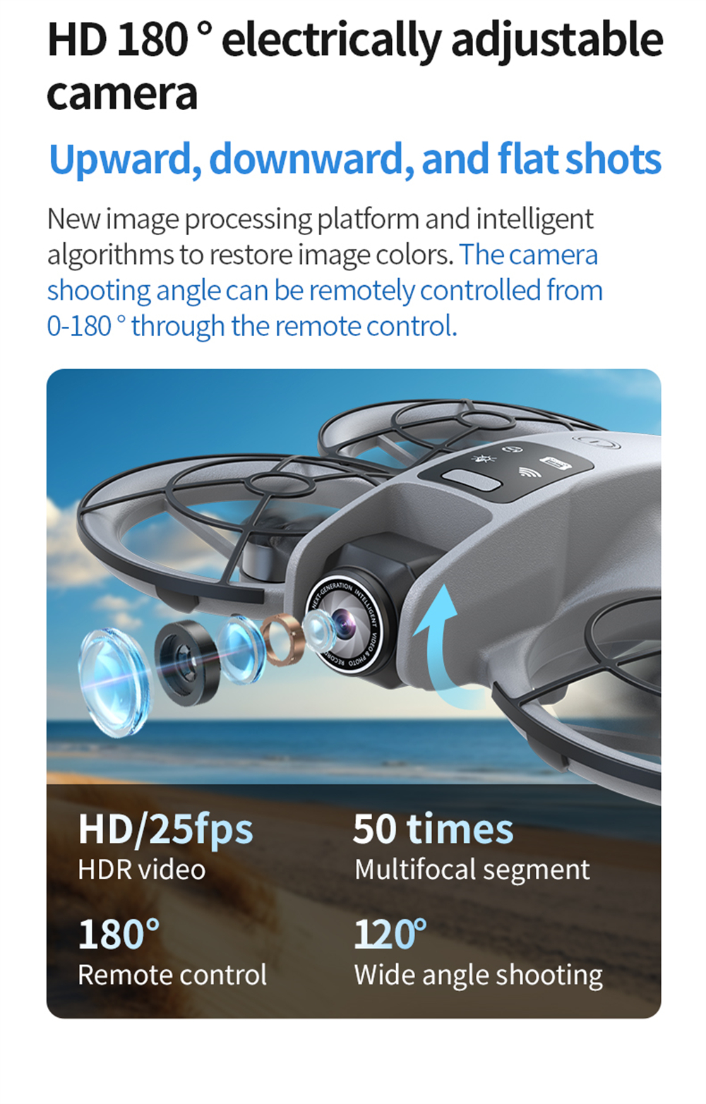 XKJ K200 MAX WiFi FPV with LCD Screen Controller HD Dual Camera Electrically Adjustable Optical Flow Hover Automatic Obstacle Avoidance Dazzling 7-Lights Circle Protection Brushless 2.4G 4CH 6-Axis Remote Control Toys RC Drone Quadcopter RTF