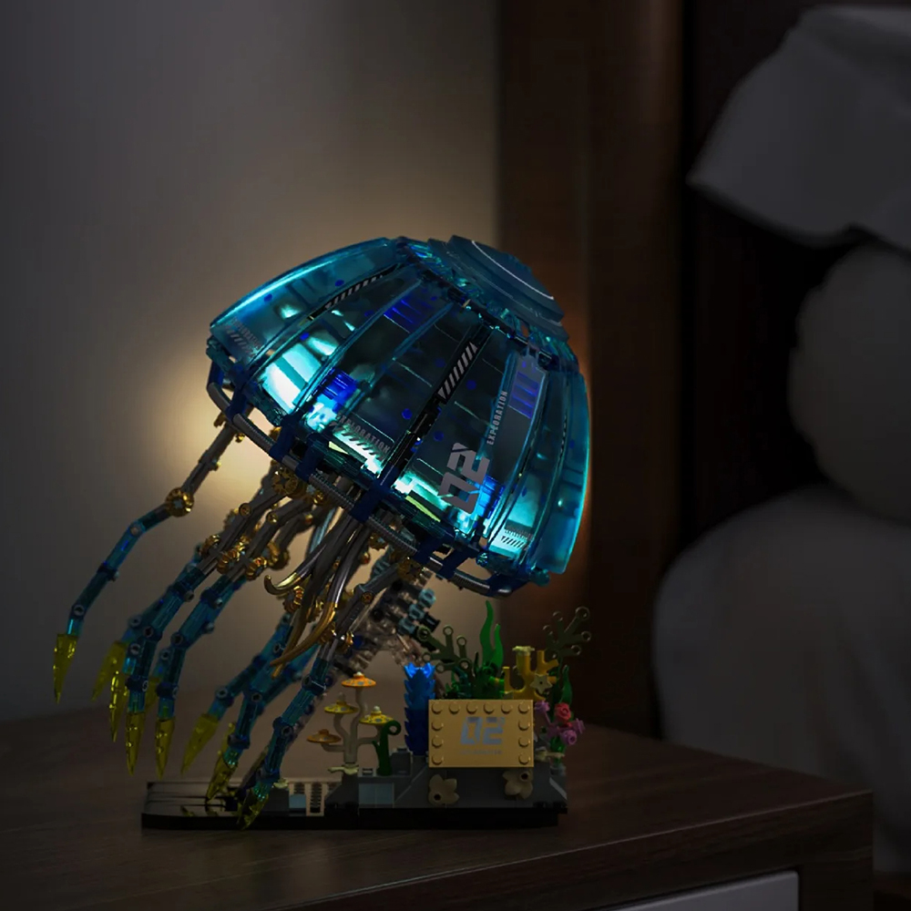 TUOMU T1127 Biomimetics‌ Mechanical Illuminated Jellyfish Building