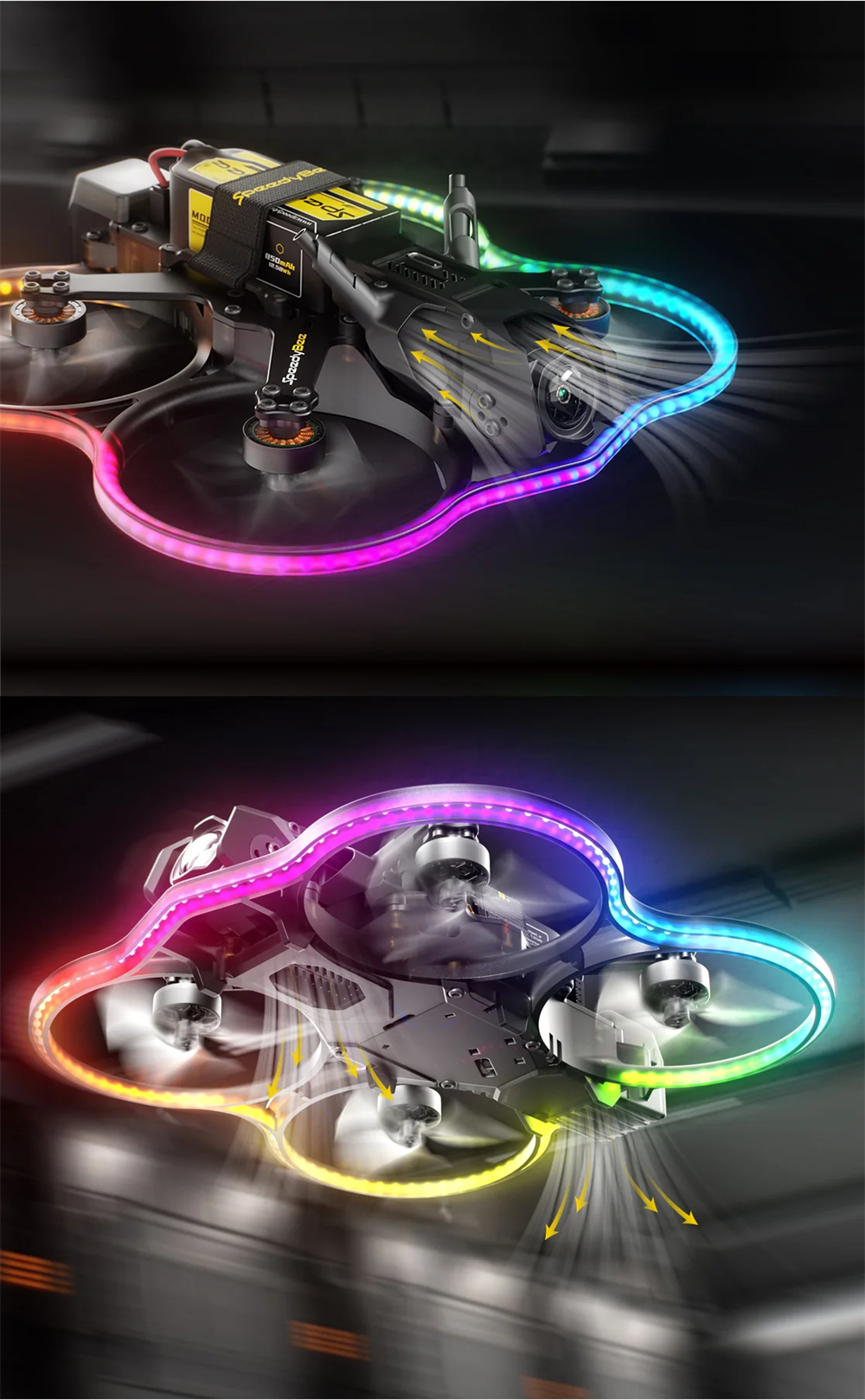 SpeedyBee Bee25 Power HD O4 Pro 120mm 2.5 Inch 4S Cinewhoop RC FPV Racing Drone PNP BNF with F405 35A AIO Digital System