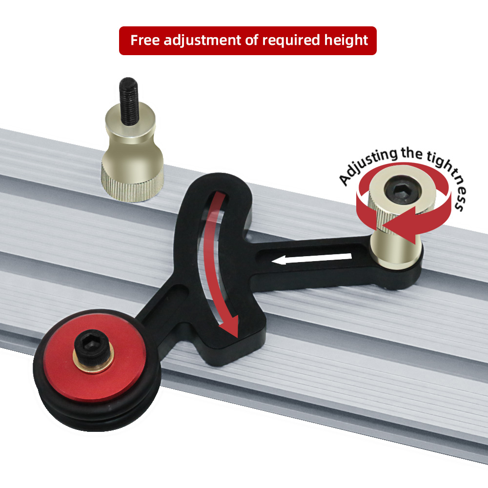 One-way Feeder Clear Cut Stock Guides Woodworking Feather Loc Board Anti Rebound Safety Pushing Auxiliary Tools