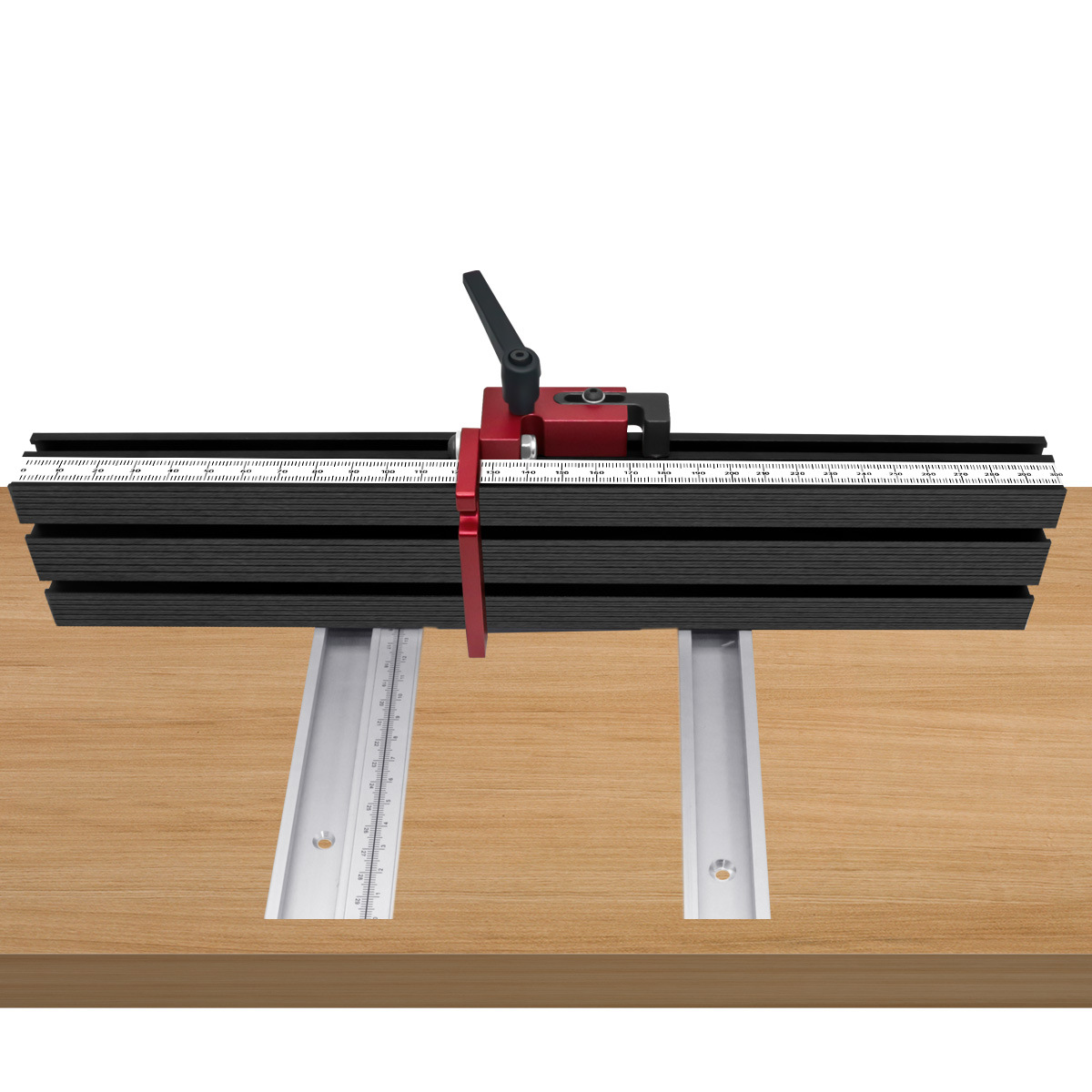 Aluminum Multi T-Track Fence Woodworking Miter Track Fence DIY T Slot Bandsaw Jig Miter Track Sliding Bracket Miter Gauge Backer