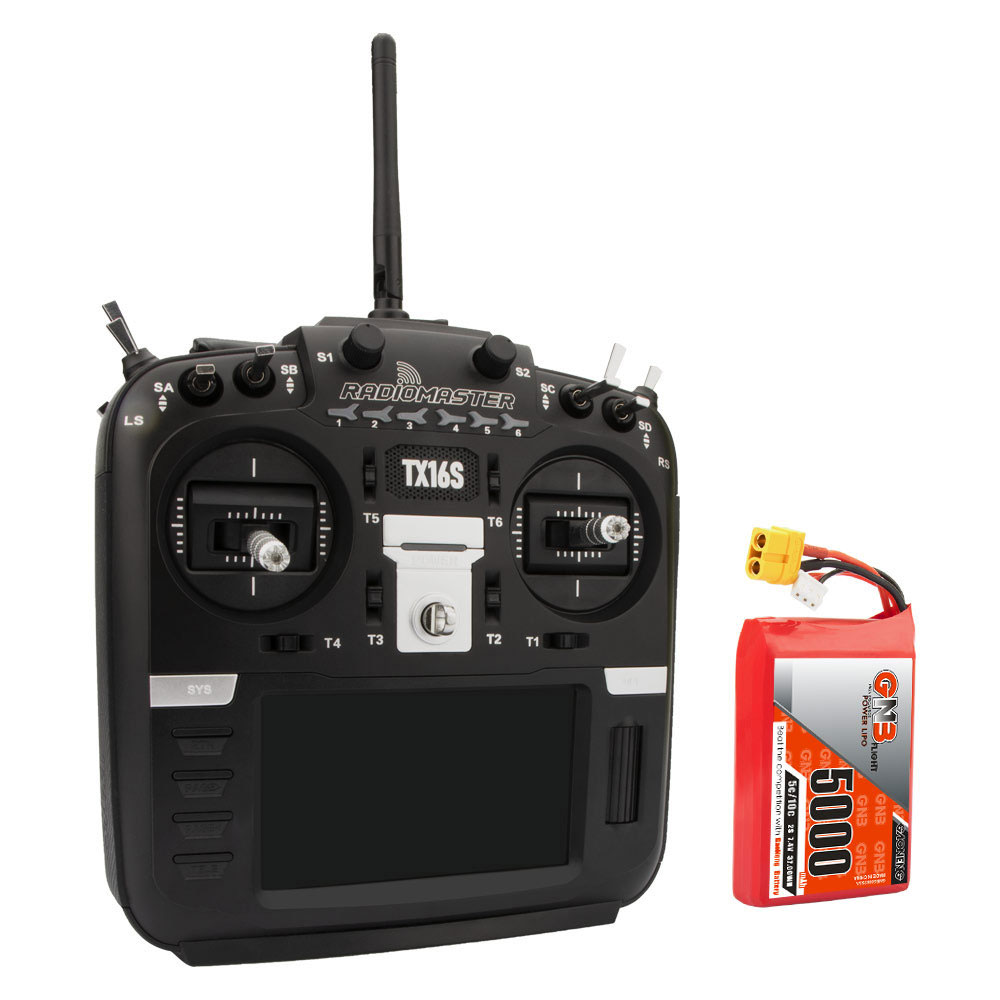 Gaoneng 7.4V 5000mAh 5C 2S LiPo Battery XT60 Plug for Radiomaster TX16S Transmitter