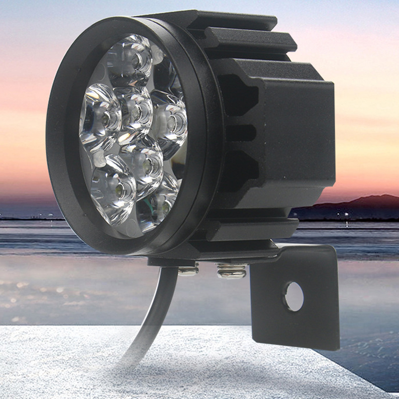 36-48V 9W Wide Voltage Highlight Spotlight Headlamp Horn Electric Bike Electric Scooter Motorcycle Horn Headlight