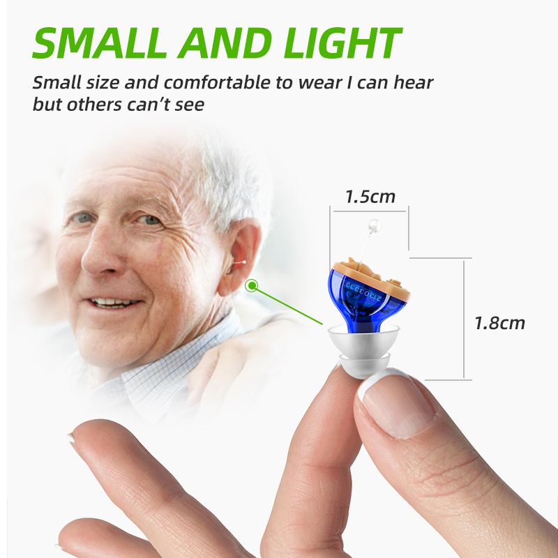 CIC Mini Noise Canceling Hearing Aid For The Elderly Hearing Headphones Sound Amplifier Deaf-Aid