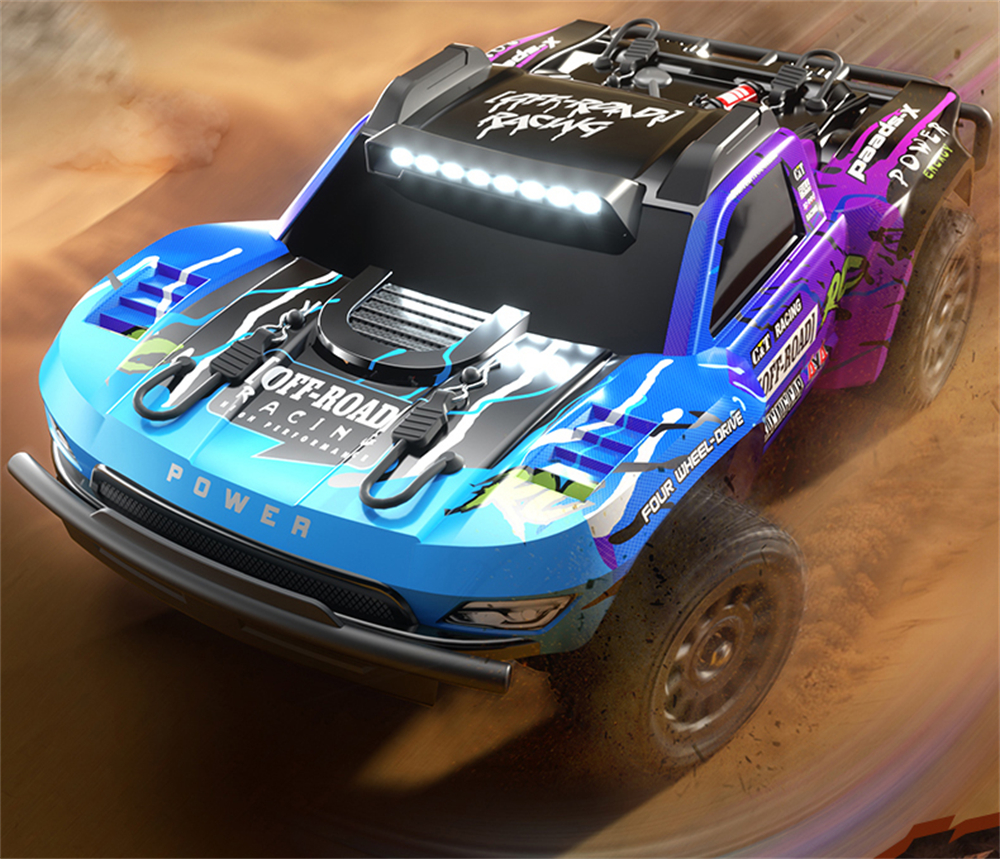 JJRC Q130 PRO 1/14 2.4G 4WD RC Car 40KM/h High Speed Full Proportional Control LED Roof Light Brushless Short Course Off-road Vehicle Models