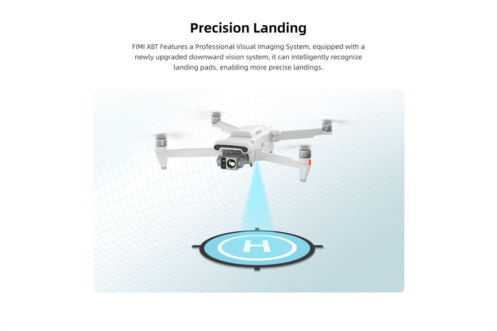 FIMI X8T V384 Roklink 5.0 20KM FPV With 48MP Wide-Angle Tele 18mm Thermal Lens Triple Camera Gimbal AI Super Night Video 47mins Flight Time Foldable RC Drone Quadcopter RTF