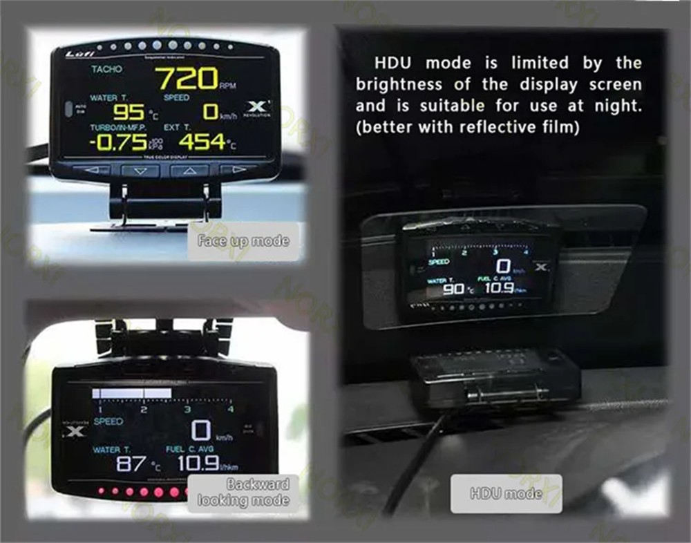 LUFI x1 車 OBD2 メーター 自動車 スマート デジタル ディスプレイ TFT