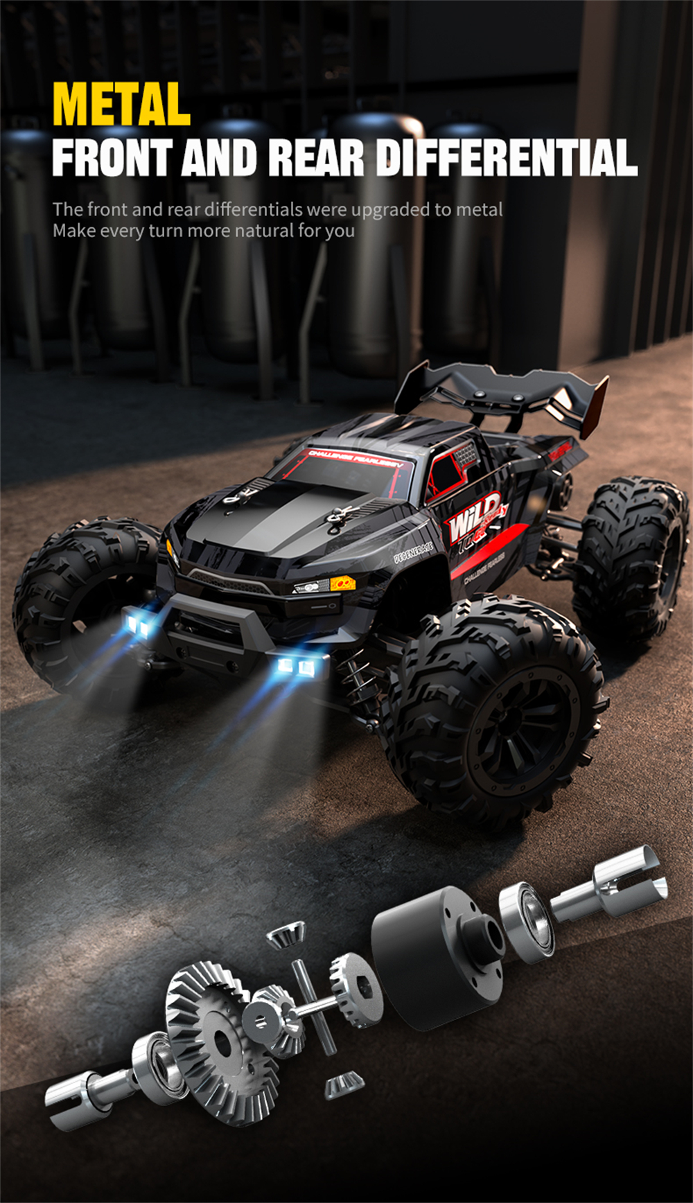 JJRC Q117-B 1/16 2.4G 4WD High Speed RC Car Brushless Motor RC Racing Car Drift Off Road Vehicle Gift Toy 70 KM/h