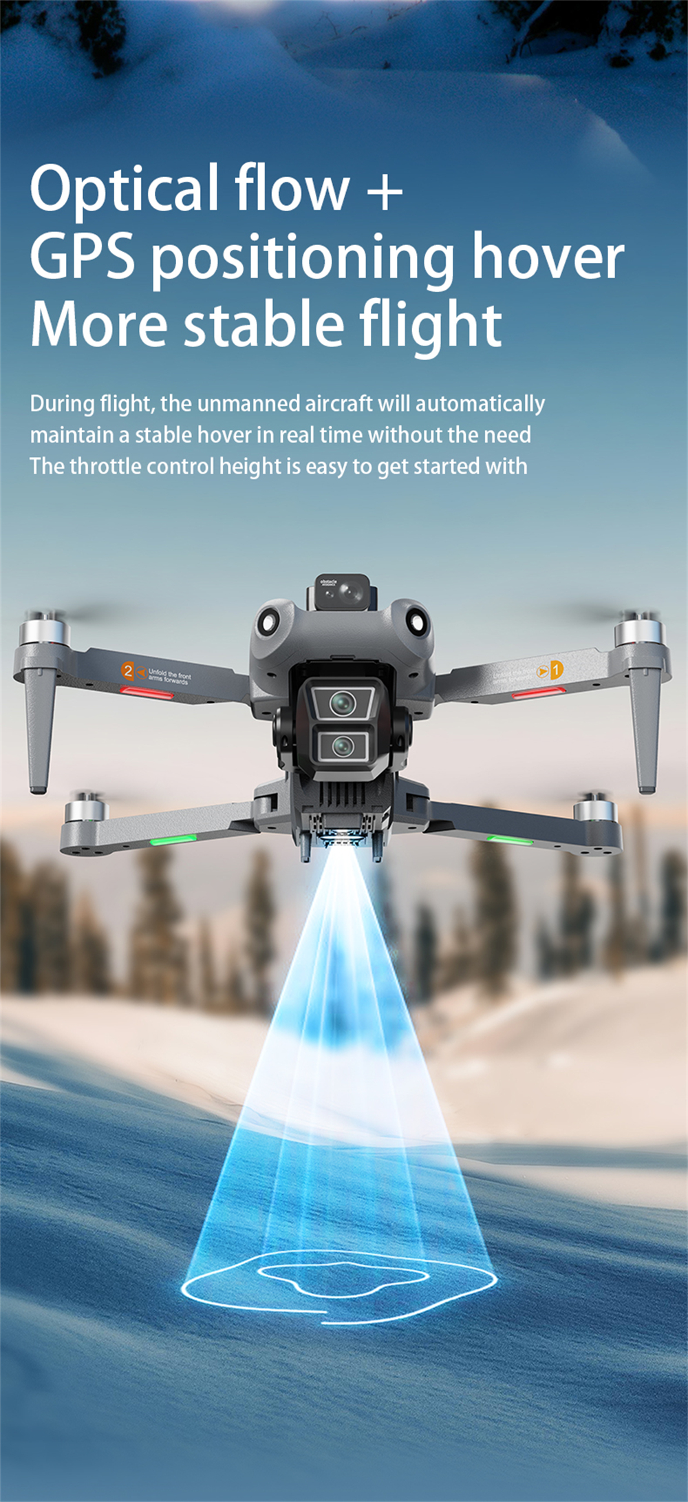 LYZRC L300 Ultra GPS 5G Digital FPV with 5.9inch Touchable LCD Screen Controller 4K HD Dual Camera Servo Gimbal 360° Obstacle Avoidance Brushless Foldable RC Drone Quadcopter RTF