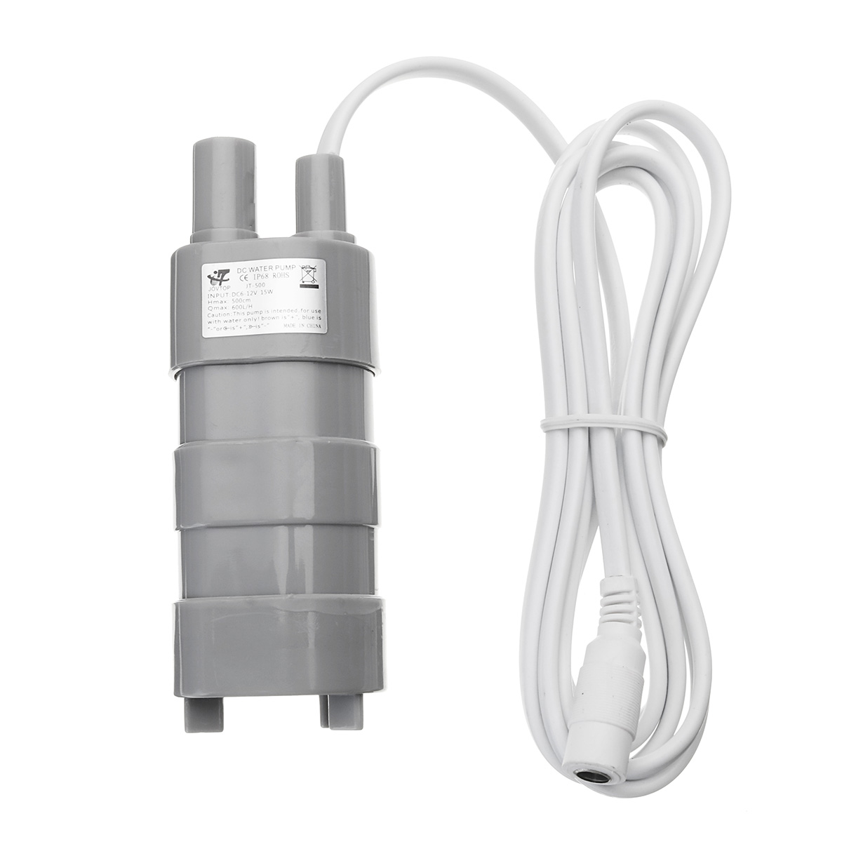 High-Efficiency JT-500 DC 12V Brushless Magnetic Submersible Water Pump 600 L/H Flow 5m Water Head Energy-Saving & Low-Noise Ideal for Fountains and Aquariums
