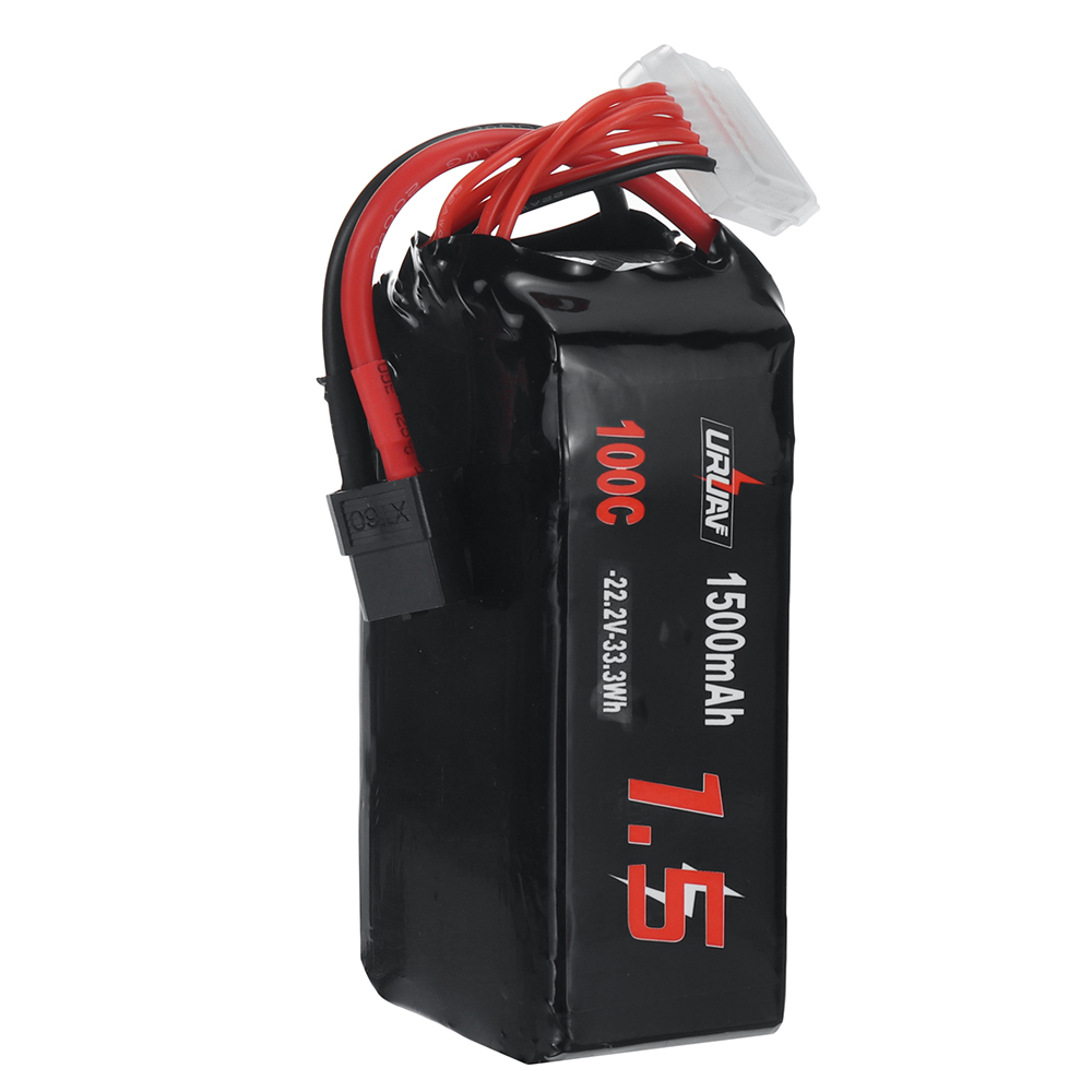 URUAV 22.2V 1500mAh 100C 6S LiPo Battery XT60 Plug for RC Drone