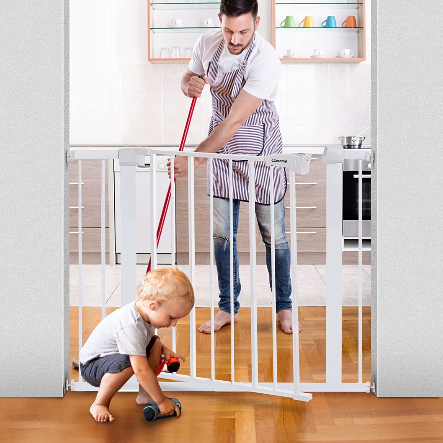Barrière de sécurité pour Chat Chien Porte Sécurité Bébé BLANC Cdiscount — free download