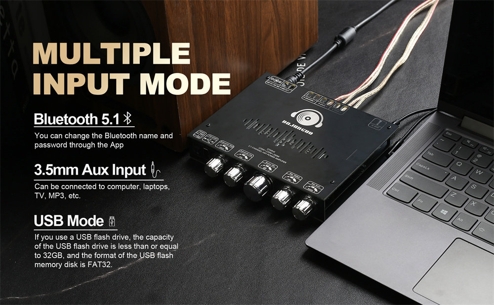 S350HS TPA3251 Placa amplificador de potencia Bluetooth con subwoofer 2.1 canales