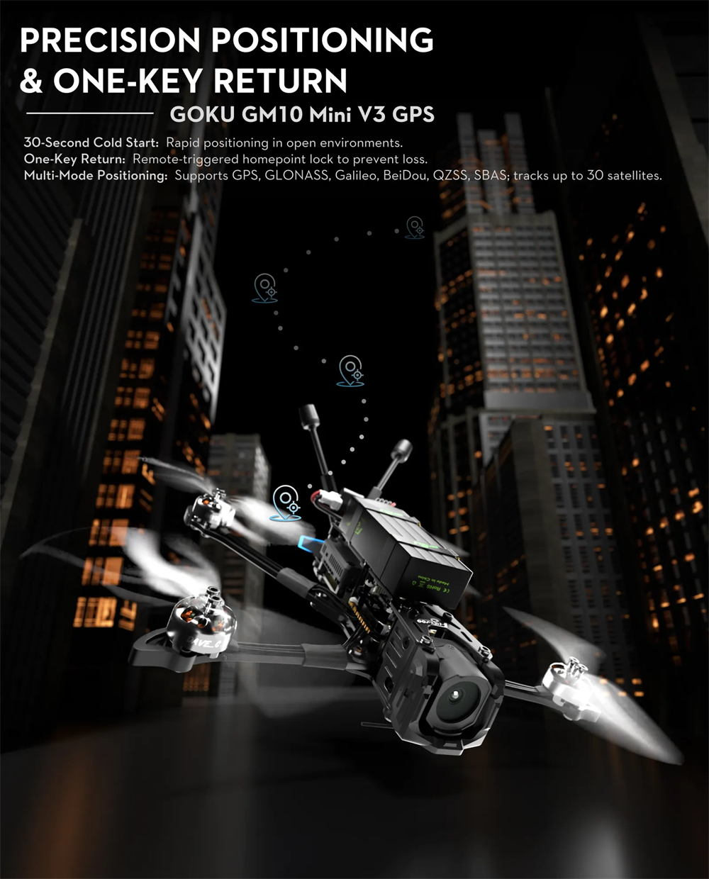 Flywoo Explorer LR 4 HD O4 4 Inch Long Range GPS RC FPV Racing Drone BNF PNP with Goku F722 mini Stack